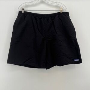 Patagonia Baggies Shorts Womens XL Black Nylon Mesh Lined Activewear Hiking Swim